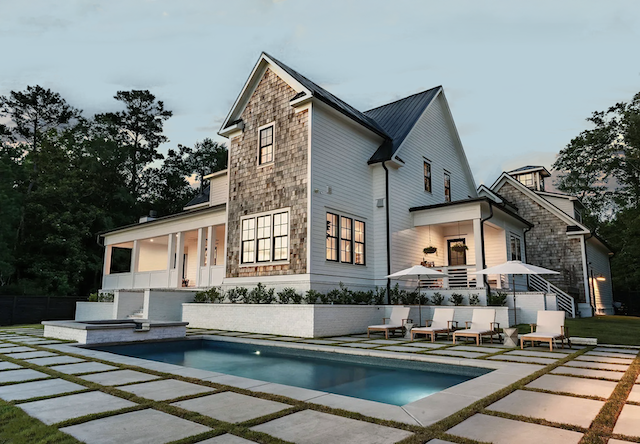 Custom home build with pool