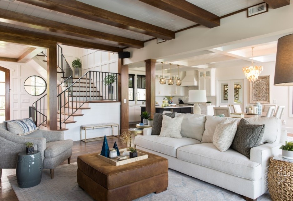 Custom living room by Coastal Cypress